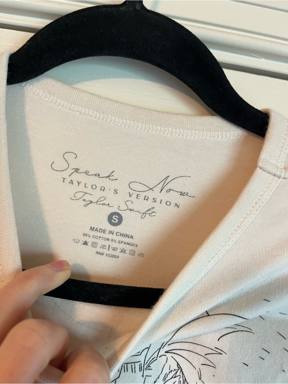 Taylor Swift Cream Speak Now Crop Top Small - Picture 4 of 5